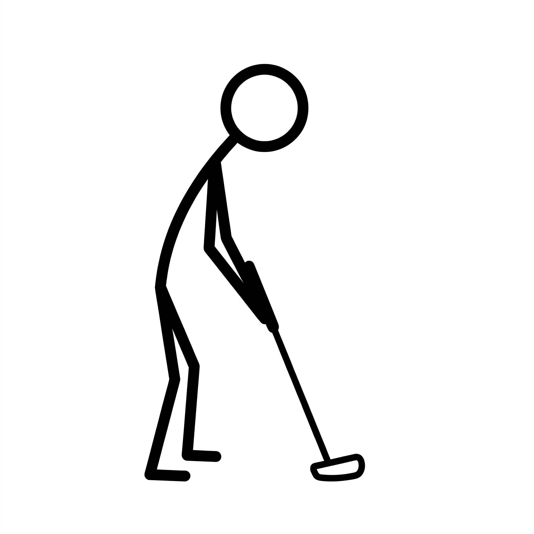 golfer putting